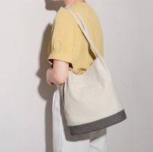 新しいシンプルなレトロキャンバスバッグ文学人格バケットバッグ女性のショルダー女性のキャンバスバッグ