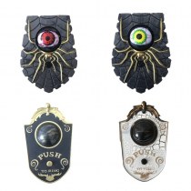 ハロウィン片目のドアベルアマゾンの最もホットなスパイダードアベルホラー発光音装飾おもちゃ