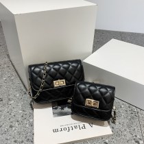 レトロな女性のバッグ新しいトレンディなファッションカジュアル菱形 チェーン ショルダークロスボディバッグ小さな正方形のバッグ