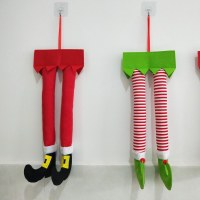 小さなクリスマスエルフの足、サンタの足、クリスマスカーペンダント、クリスマス装飾、クリスマス日用品
