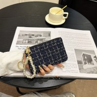 2024 新しいキーバッグ女性のカードホルダー小さな香りジッパーコインバッグキーバッグロング携帯電話バッグ口紅バッグ