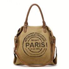 キャンバス トートバッグ クロスボディバッグ ハンドバッグ L