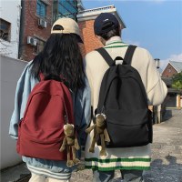 新入生通学メンズ韓国語版原宿スタイルモノクロバックパック女性のファッションイントレンド大容量バックパック