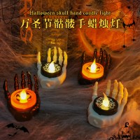 ハロウィーンのスケルトンハンドキャンドルライト導かれたテロ雰囲気リトルナイトランタンパーティーライブサプライヤーピンザルデスクトップスラッシュ