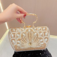 新しいレトロなハンドバッグ、バーパーティー、結婚式、誕生日パーティーバッグ、ハンドバッグ、ダイヤモンドがちりばめられたクロスボディディナーバッグ