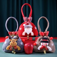 クリスマスギフトバッグフェルト布フランネルクリエイティブハンドバッグキャンディバッグクリスマスイブギフトハンドバッグギフトバッグ