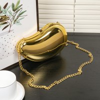 2024 新しいマンゴーバッグアクリルバッグミラー電気メッキ化粧品バッグディナービーチバッグ