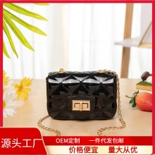 涼しい夏の子供用ミニゼリーバッグ、ファッショナブルなハンドバッグ、トレンディでかわいい女性用ワンショルダークロスボディバッグ