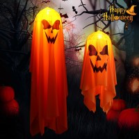 新製品ファブリックハロウィーン装飾ランプアウトアウトドアシーンレイアウト小道具ホラーゴーストLEDフラッシュランプ