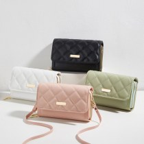 二層刺繍携帯電話バッグ、 レディース バッグ、新しいダイヤモンドリップスティックバッグ、小さなフレグランススタイルショルダーバッグ、 レディース クロスボディバッグ