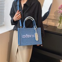女性のバッグ 2023 新ファッションデニムショルダークロスボディバッグカジュアル多用途ハンドヘルドトートバッグヨガバッグ