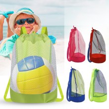 折りたたみ式子供のおもちゃ収納バッグ屋外砂掘りツール破片クイックストレージメッシュバッグメッシュビーチバッグ