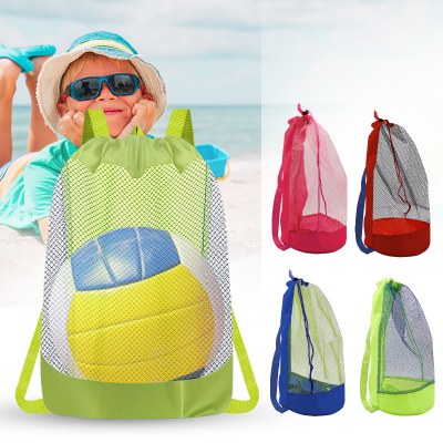 折りたたみ式子供のおもちゃ収納バッグ屋外砂掘りツール破片クイックストレージメッシュバッグメッシュビーチバッグ