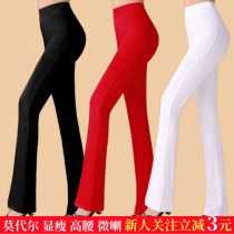 ダンスパンツMs. La La La High Waist Modal Pantsを着たスクエアダンスのズボン薄くて薄い練習パンツ春と秋