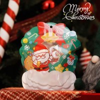 クリスマスリースクリエイティブスナックバッグフェスティバルキャンディービスケットスナックシールバッグギフト包装袋ピースフルーツギフトバッグ