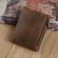 Guchaoke Amazon メンズ財布 本革 縦型財布 カジュアル ファッション マルチスロット レトロ 牛革 コイン