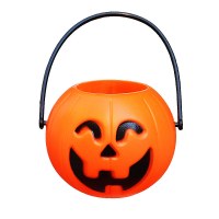 小さなカボチャバケツ 7 センチメートルポータブルカボチャ瓶ハロウィンキャンディバケツ子供のおもちゃゴーストフェスティバルイベント小道具卸売