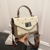 女性のファッショナブルでシンプルでトレンディなポータブル通勤用小型スクエアバッグ多用途ショルダークロスボディバッグ