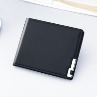 複数のカードスロットを備えたメンズ短財布、薄いソフトレザー財布メンズドルクリップ、トレンディなブランドメンズ財布