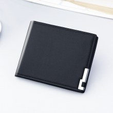 複数のカードスロットを備えたメンズ短財布、薄いソフトレザー財布メンズドルクリップ、トレンディなブランドメンズ財布