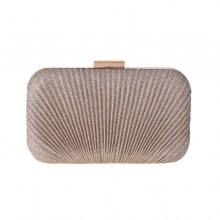 女性のクラッチバッグハードシェルプリーツイブニングバッグ 934 ヨーロッパとアメリカのクラッチバッグドレススモールスクエアバッグ