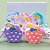 小銭入れプレスストレスリリーフ漫画ドーナツ収納袋かわいいポータブルミニバッグ