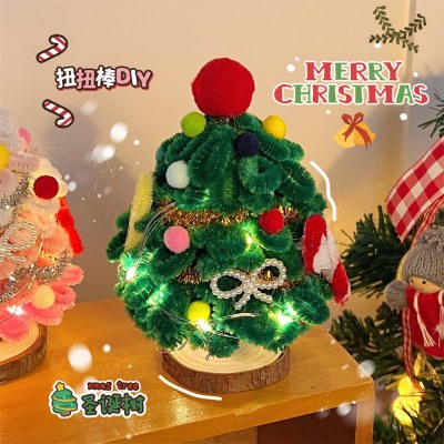クリスマスツリーツイストスティックデスクトップ装飾品インスタイルクリエイティブ手作り DIY 素材パッ ケージ ギフト卸売