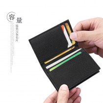 本革名刺ホルダー男性ビジネスクロスパターン名刺ホルダー垂直カードホルダー肥厚展示ギフトボックスカードホルダー 3102