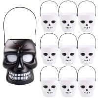 ハロウィーンスカルワンホーリーハンドリフティングスカルバレルプラスチックの子供用キャンディー装飾用品プロップ