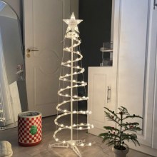 LEDウォームホワイトスパイラルクリスマスツリーDIYホームアウトドアシンプル折りたたみクリスマスロマンチックな雰囲気装飾ライト