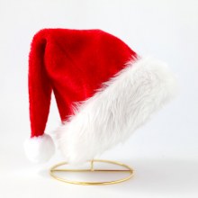 クリスマス帽子、子供用の短いベルベットの帽子、長いベルベットの帽子、大人用モデル、新しいホリデーパーティーの装飾、不織布帽子の卸売