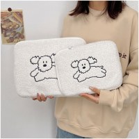インナーバッグ韓国風かわいい刺繍動物ぬいぐるみipadタブレット保護カバー11インチラップトップバッグ