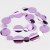 圆形亮片大小组合紫色（1米长）