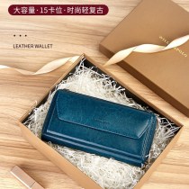 ポール レザー ウォレット レディース クラッチ 気質 ロング レトロ 大容量 クロスボディ 携帯電話バッグ ママ用