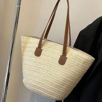 ワンショルダー クロスボディ ウーブンバッグ レディース 新品 大容量 休暇 ビーチバッグ 通勤 トートバッグ レディースバッグ おすすめ