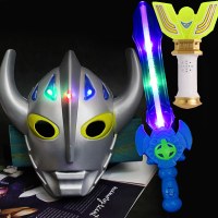 ウルトラマンマスク照明サイルオジェッティイネザワタワーには子供の男の子のおもちゃの剣があります