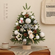 クリスマスツリーミニシミュレーションクリスマスツリーデスクトップ新パッ ケージ 環境に優しいPVC発光クリスマスツリー