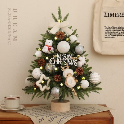 クリスマスツリーミニシミュレーションクリスマスツリーデスクトップ新パッ ケージ 環境に優しいPVC発光クリスマスツリー