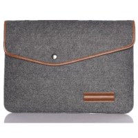 ノートパソコン保護カバー便利な傷防止Macbook 11インチ13インチ15インチフェルト布ボタンコンピュータスリーブバッグ
