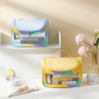 ポータブル手持ち化粧品バッグ、大容量旅行用トイレタリーバッグ、化粧品収納バッグ、防水ビーチバッグ