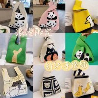 韓国インニットバッグガールズベストバッグニットハンドバッグニットバッグハンドバッグニットバッグクロスボディ