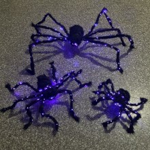 蜘蛛のおもちゃ 黒蜘蛛の巣 ハロウィン装飾 ぬいぐるみ 光る蜘蛛の部屋脱出 お化け屋敷 ホラー小道具