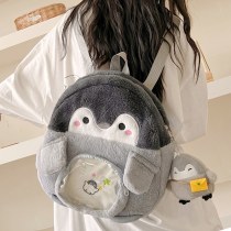 新しいスタイルのバックパック女性かわいいjkガールバックパック人形バッグ痛みバッグぬいぐるみ小さなスクールバッグ