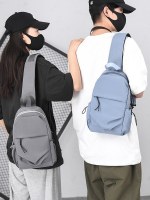 男性と女性のための新しいチェストバッグ、原宿ワークウェアスタイルのスポーツクロスボディバッグ、トレンディなショルダーバッグ、多用途の学生サイクリングウエストバッグ