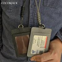 男性と女性のバス学生用の新しいストラップ労働許可証カードホルダー、キャンパスIDバッグ、高齢者用の首吊りアクセスカードバッグ。