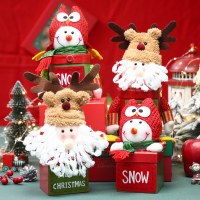 クリスマスイブアップルボックスアップルボックスサンタクロース雪だるまエルクキャンディージャークリエイティブスモールギフトバッグ