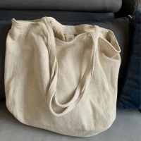 デザインバッグ大容量 2024 新しいファッションキャンバスショルダーバッグ女性のための菱形刺繍通勤トートバッグ