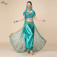 ハロウィーンパフォーマンスサービスアラジンジャスミンベリーダンスエキゾチックサービス女性ウエスタンダンスパフォーマンスセット