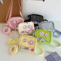 痛みバッグ女性かわいい小さな新鮮な学生小さな布バッグフォレストスタイルゼリーショルダーバッグカジュアルクロスボディバッグ