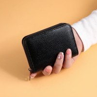 新しいジッパーカードホルダーニッチ女性の運転免許証カードホルダーマルチカードスロット大容量小さなバッグミニ薄型小銭入れ